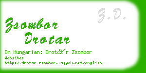 zsombor drotar business card